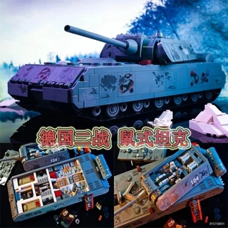 ☏Penrose 628009 tương thích với các khối xây dựng kiểu 99 của German World War II Rat Tank để xây dựng đồ chơi giáo