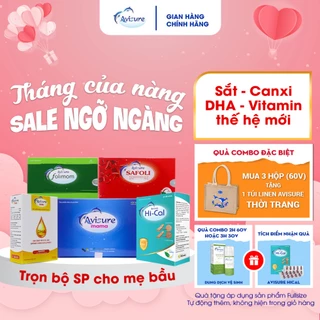 Tích điểm Trọn bộ sắt canxi DHA Vitamin tổng hợp cho bà bầu thế hệ mới cho phụ nữ trước mang thai, mang thai, cho con bú