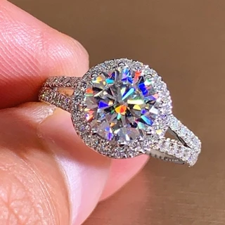  Nhẫn Cưới Đính Đá Zircon Hình Trái Tim Mũi Tên Cổ Điển Cho Nữ