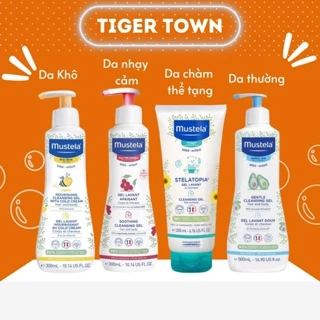 Sữa Tắm Gội Da Thường Mustela / Da chàm thể tạng / Da nhạy cảm / Da khô - Sữa tắm gội cho bé sơ sinh và trẻ nhỏ.