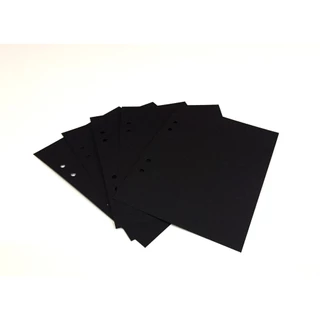 Set 40 tờ Giấy mỹ thuật màu đen dày 180gsm - Refill Sổ còng 19x24 cm (gần size B5)