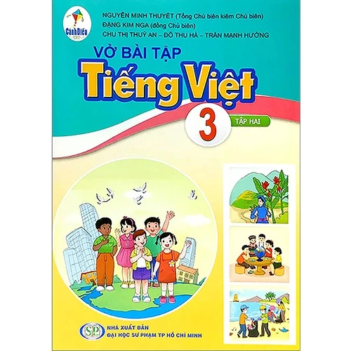 Sách - Vở bài tập Tiếng Việt Lớp 3 Tập 2 - Cánh diều - Bán kèm bao sách và bút chì 2B