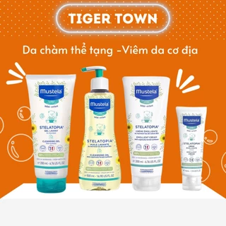 Mustela chàm - Bộ Sữa tắm gội / kem dưỡng ẩm chăm sóc da CHÀM THỂ TẠNG - viêm da cơ địa cho bé từ 0M+