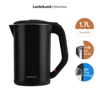 Ấm đun bằng thép không gỉ Lock&Lock, 1.7L màu đen EJK738BLK