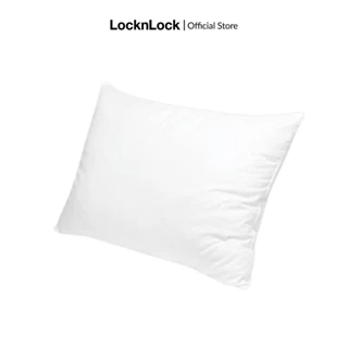 Gối Microfiber Lock&Lock siêu mềm bảo bệ cổ và vai 45X65CM - Màu Trắng - HLW117