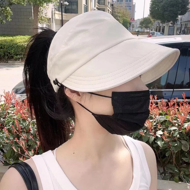 Mũ bucket hở chóp🍀FREESHIP🍀Mũ lưới chai chống nắng chống tia Uv có nút đeo khẩu trang thời trang hàn quốc