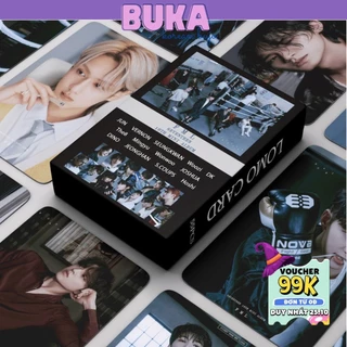 Lomo Card SEVENTEEN FML BUKA card bo góc hộp 55 ảnh thẻ kpop