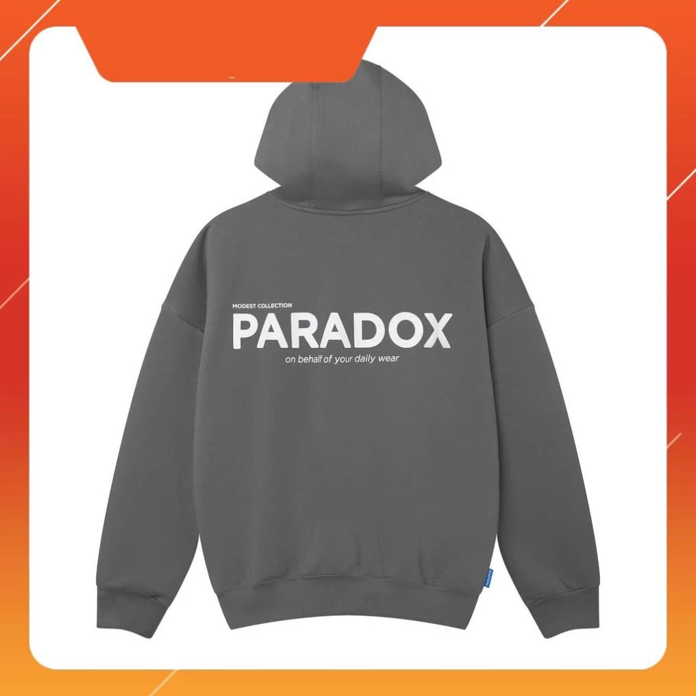 Áo Hoodie Zip Paradox Chất Nỉ Kiểu Dáng Basic - Áo Khoác Nam Nữ Dày Dặn Cao Cấp za