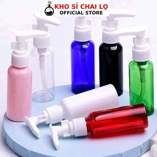 [Bán Buôn Rẻ] Chai Xịt Vòi Nhấn HUHA Vỏ Nhựa Pet 50ml/100ml Đựng Dầu Gội, Sữa Tắm, Chiết Mỹ Phẩm , Phụ Kiện Du Lịch