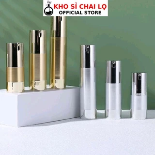 Chai Lọ Hút Chân Không Xi Vàng 15ml, 30ml, 50ml Chiết Serum HUHA