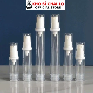 Chai Chiết Mỹ Phẩm HUHA Kho Sỉ Hút Chân Không 5ml/10ml/15ml/30ml/50ml/100ml Đựng Gel, Serum