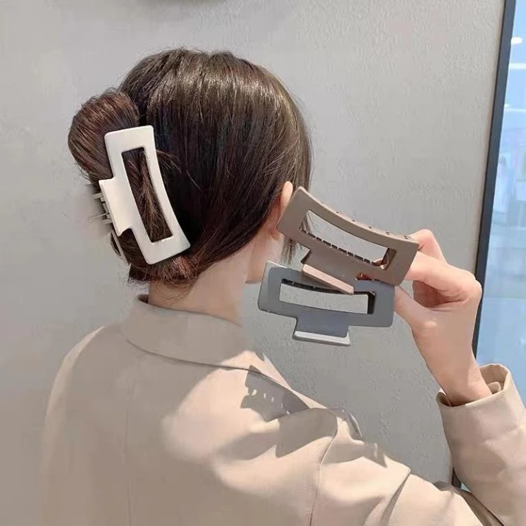 Kẹp Tóc Nhựa Hình Vuông Phong Cách Hàn Quốc Thời Trang Cho Nữ