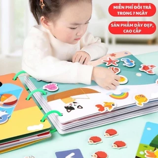 Học Liệu Bóc Dán Montessori Thông Minh 17 Chủ Đề Sansanvu Đồ Chơi Giáo Dục Sớm Cho Bé Tái Dùng Nhiều Lần