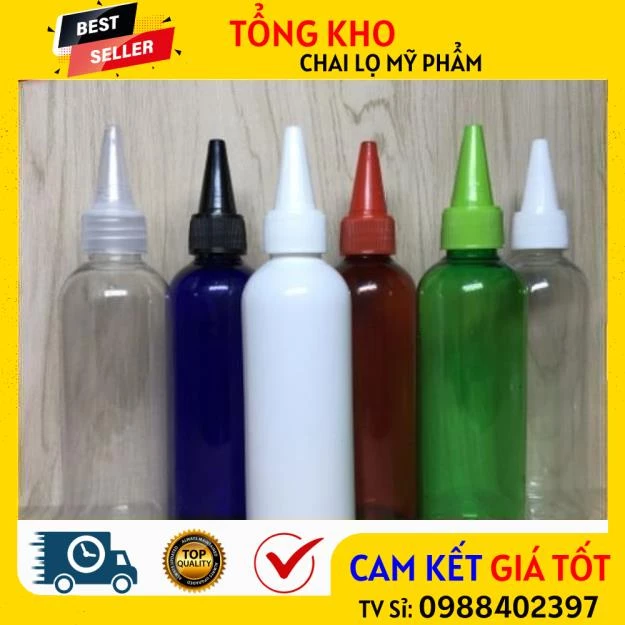 [RẺ VÔ ĐỊCH] Chai Lọ Chiết Mĩ Phẩm ❤ Chai Lọ Nhựa Pet Nắp Nhọn 100ml,50ml,30ml Chiết Mỹ Phẩm, Mực .