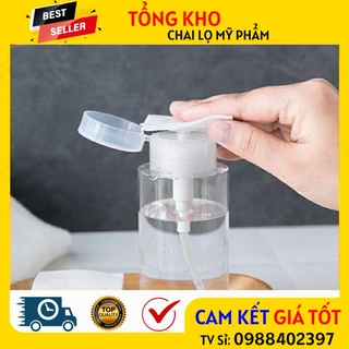 [RẺ VÔ ĐỊCH] Chai Lọ Chiết Nước Tẩy Trang ❤ Chai Lọ Chiết Mỹ Phẩm Toner Có Nút Nhấn Tiện Lợi 300ml,200ml,150ml,120ml