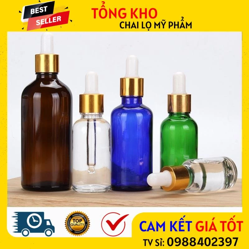 [RẺ VÔ ĐỊCH] Chai Lọ Chiết Serum ❤ [15ml,20ml,30ml] Chai Lọ Đựng Tinh Dầu Bóp Giọt Chiết Serum