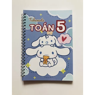 Sổ Giấy Lò Xo Take Note Toán 5 TUANVIET BOOKS cỡ A5 (Phiên Bản Mới Nhất)