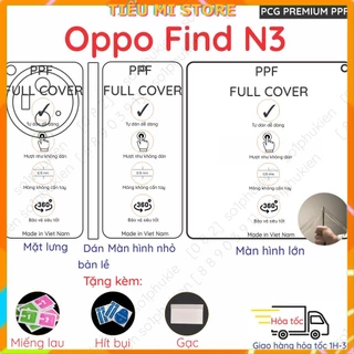 Dán PPF cao cấp Oppo Find N3 dành cho màn hình, mặt lưng loại trong, nhám mờ chuẩn xịn