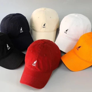 Kangol mũ thêu mũ học sinh chụp đường phố cotton rửa nước mái hiên cong mũ bóng chày phong cách ngôi sao phong cách văn học phong cách