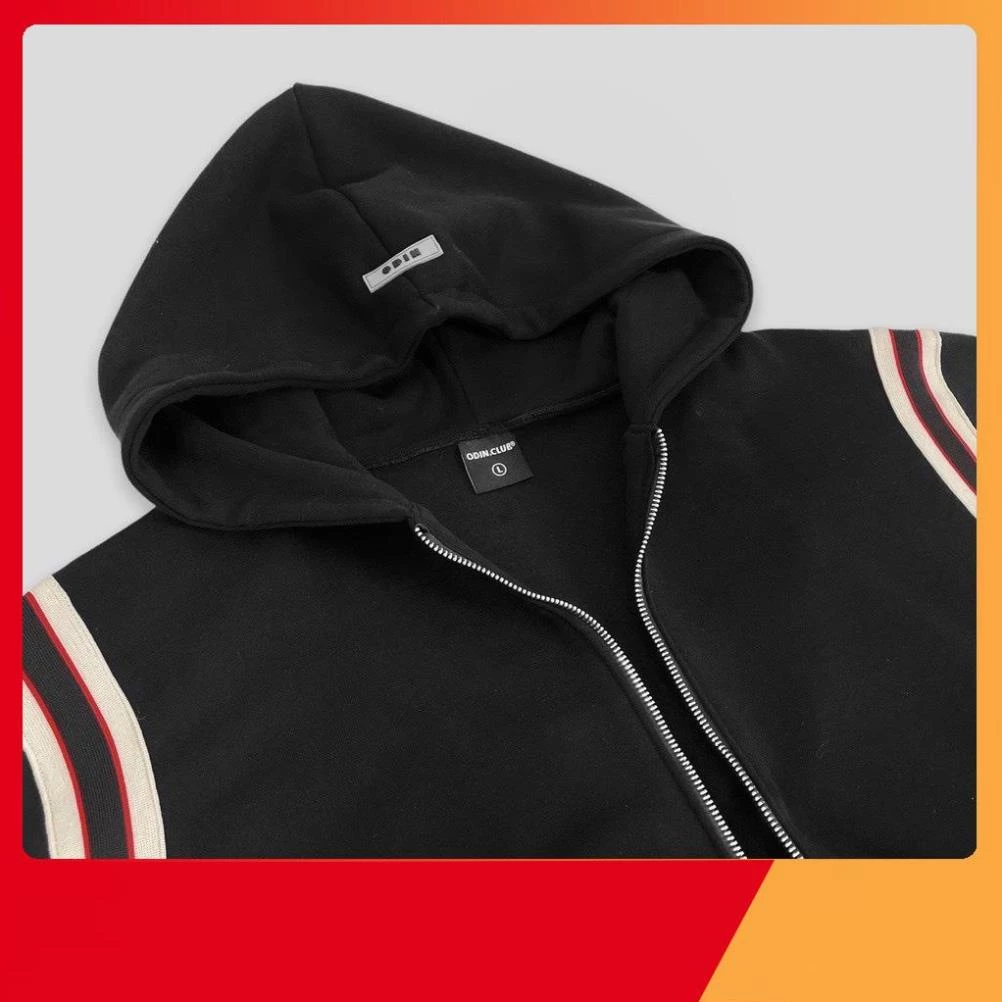 Áo Hoodie Nam Nữ Odin Club Kiểu Dáng Basic Chất Nỉ Dày Dặn - Áo Khoác 3 Sọc Form Rộng Cao Cấp Giá Rẻ s