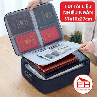 Cặp tài liệu gia đình đựng giấy tờ hồ sơ quan trọng -Túi đựng đa năng nhiều ngăn bền đẹp chống nước - Gia dụng Phước Hòa