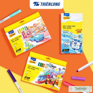 Bút lông màu Fiber Pen Thiên Long Colokit - Combo 40/56/76 cây, ngòi cao cấp, dễ dàng rửa sạch, an toàn cho trẻ em / TL