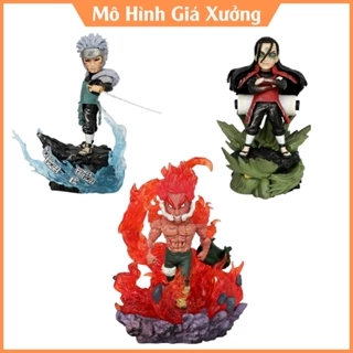 Mô hình Naruto Guy, Đệ nhất, Đệ nhị Chibi - Cao 11cm - nặng 160gr - Figure Naruto - có hộp màu