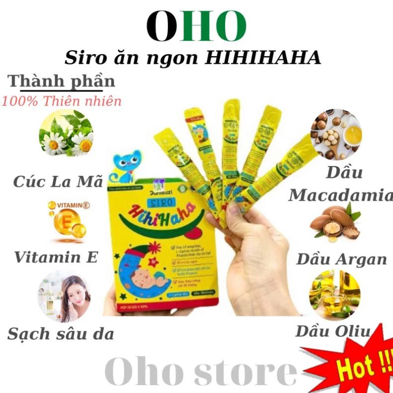 Siro ăn ngon Hihihaha Huyền Phi giúp bé ăn ngon ngủ tốt 30 gói