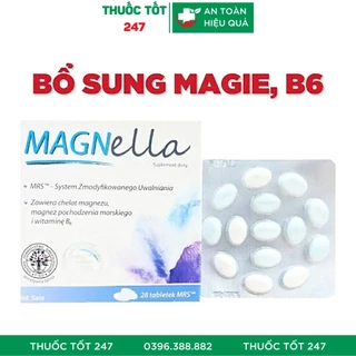 Bổ Sung Magie, Vitamin B6, Vitamin Bầu, Bổ Thần Kinh, Giảm Đau Cơ, Chuột Rút Magnella - Thuốc Tốt 247