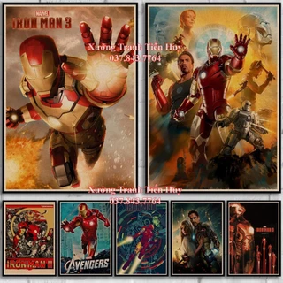 Marvel Poster Phim Iron Man 3 Trang Trí Phòng Khách / Quán Bar Chất Lượng Cao MS: 304