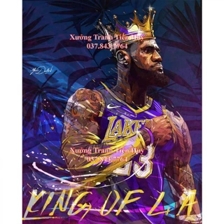 Poster Bóng Rổ NBA - Áp Phích Dán Tường Hình Cầu Thủ Bóng Rổ Lebron James Có Sẵn Keo Dán Mới Nhất - Kích Thước 20x30cm