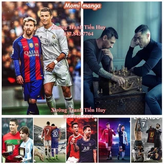 Poster Cầu Thủ Bóng Đá Messi  Và Ronaldo Tranh Dán Tường Trang Trí Phòng Ms: 435