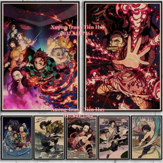 Poster Treo Tường Trang Trí In Hình Nhân Vật Anime Demon Slayer: Yaiba Tanjirou Nezuko MS: 311