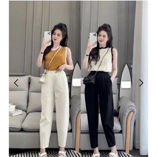 Quần nữ, đồ nữ mặc nhà BIGSIZE, QUẦN BAGGY BIGSIZE CHẤT TĂM CO GIÃN Đồ Bộ Bigsize