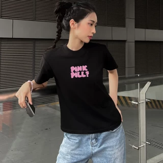 Áo thun Baby Tee hình chữ PINKPILL? - thi công tiên tiến nhất cho ngày hè 2023, letastore