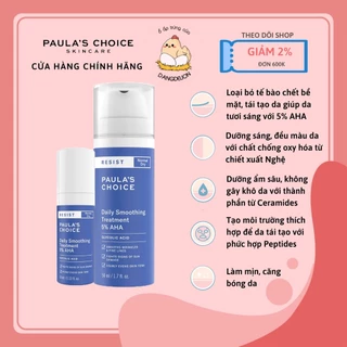 Kem dưỡng loại bỏ tế bào chết chứa 5% AHA Paula's Choice Resist Daily Smoothing Treatment