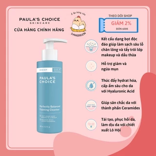 Sữa rửa mặt cân bằng da hoàn hảo Paula's Choice Resist Perfectly Balanced Foaming Cleanser 190ml