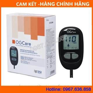 Máy Đo Đường Huyết Ogcare - Tặng Kèm 25 Que Thử, 10 Kim Chích Máu - TBYT GIA ĐÌNH