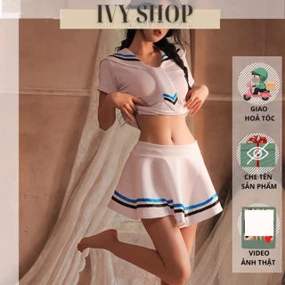 Váy ngủ Cosplay Học Sinh Thuỷ Thủ HS002 Cosplay Hầu Gái Sexy - Ivyshop Official