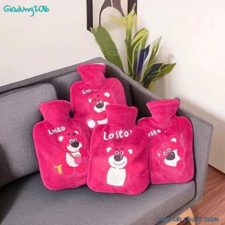 Túi Chườm Bụng Gấu Dâu Lotso🍀FREESHIP🍀Túi chườm nóng lạnh vải nhung Hoạt hình dễ thương