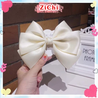 Kẹp tóc nơ tiểu thư bản to sang chảnh, kẹp nơ công chúa thời trang Lolita cho nữ Zichi NO65