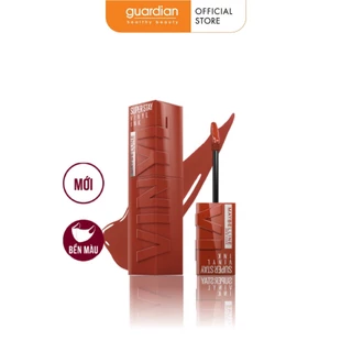 Son Kem Bóng Maybelline Super Stay Vinyl Ink #130 Extra Đỏ Nâu Đất 4.2ml