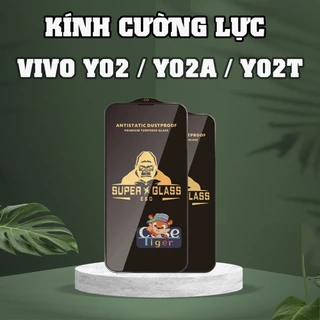 Cường lực KingKong Đen Oppo Vivo Y02T / Y02A / Y02 full màn, Chống bám vân tay