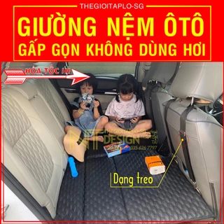 [ Đệm giường ghế ô tô dạng treo ] Loại gập gọn 6 tấm cao cấp, không cần bơm hơi, cứng cáp dễ sử dụng