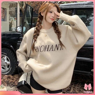 Áo sweater Dáng Rộng In Chữ Cá Tính Cho Nữ