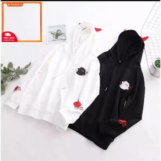 9a ÁO KHOÁC HOODIE CON QUỶ CUTE CỰC HOT TREND CHẤT VẢI CAO CẤP KHÔNG XÙ LÔNG 1KENZ