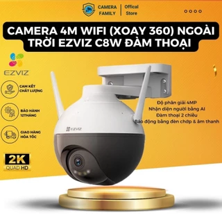 Camera 4M WIFI (Xoay 360) Ngoài Trời EZVIZ C8W Đàm Thoại - Màu Ban Đêm Thông Minh C8C 1080P Chính Hãng 24TH . .