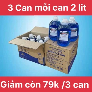 Nước rửa kính ô tô chuyên dụng chính hãng SunnyClean 1 can 2 lít