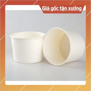 GIÁ SỈ 50 tô giấy 360ml 1pe - 12oz đựng thực phẩm ( có kèm nắp hoặc không nắp)