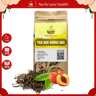Trà Thái Long Tea - Trà Đen Hương Đào - Gói 300gram